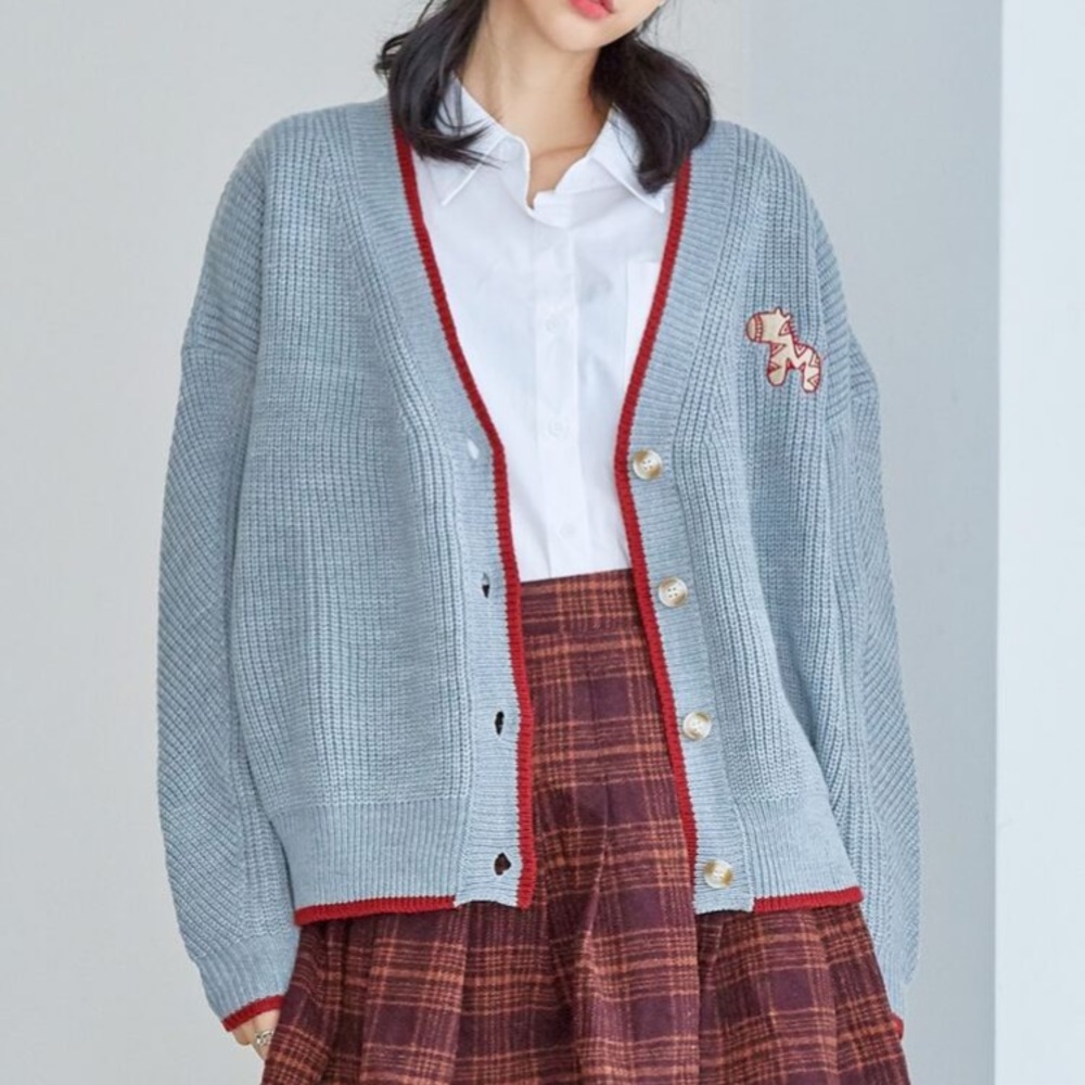 LAST CALL! korean embroidered cardigan